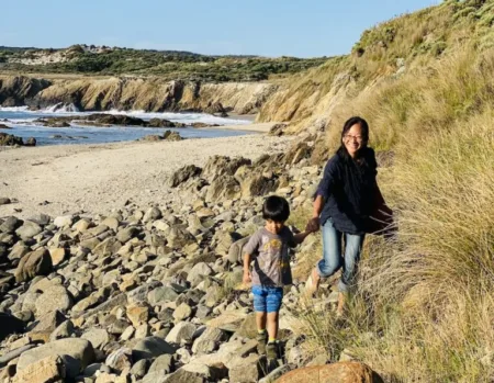 Discover several beach trails i.e. 2.8 km Coastal Surveyors Walk through the cliffs, Windy Harbour and Summertime track to Malimup Beach.